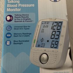 Talking Upper Arm Blood Pressure Meter