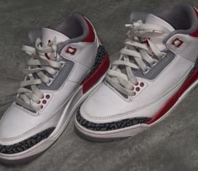 Red Jordan 3s