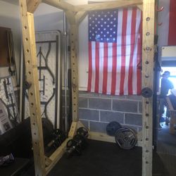 Solid Wooden Power Rack 
