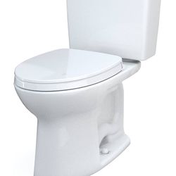 TOTO Drake Two-Piece Elongated 1.28 GPF Water Tank Only And Soft Close Toilet Seat