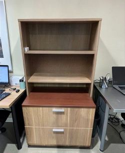 2-Drawer Lateral File Cabinet with Hutch