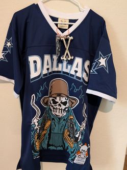 Dallas Skull Cowboy Graphic Football Jersey