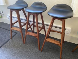 Erik Buch Mid Century Bar Stools (3)