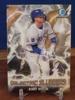 Bobby Witt Jr #ES-19 Serial /150 Bowman Electric Slugger