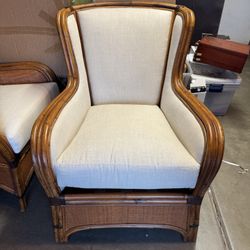 Beautiful vintage After McGuire rattan armchair