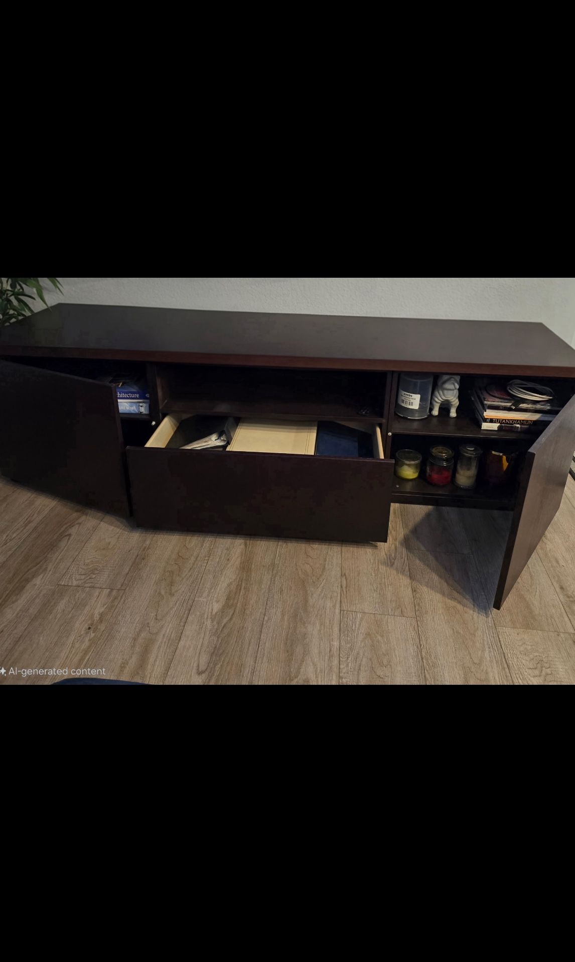 Console F TV UnitMedia Stand Cabinet Furniture Wood