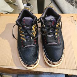 Air Jordan 3 Retro SE Animal Instinct Number Ck4(contact info removed) Size 8 Men Excellent Condition Only W O R N Twice