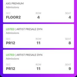 Carin Leon Two Floor Tickets Row 4 Section 2