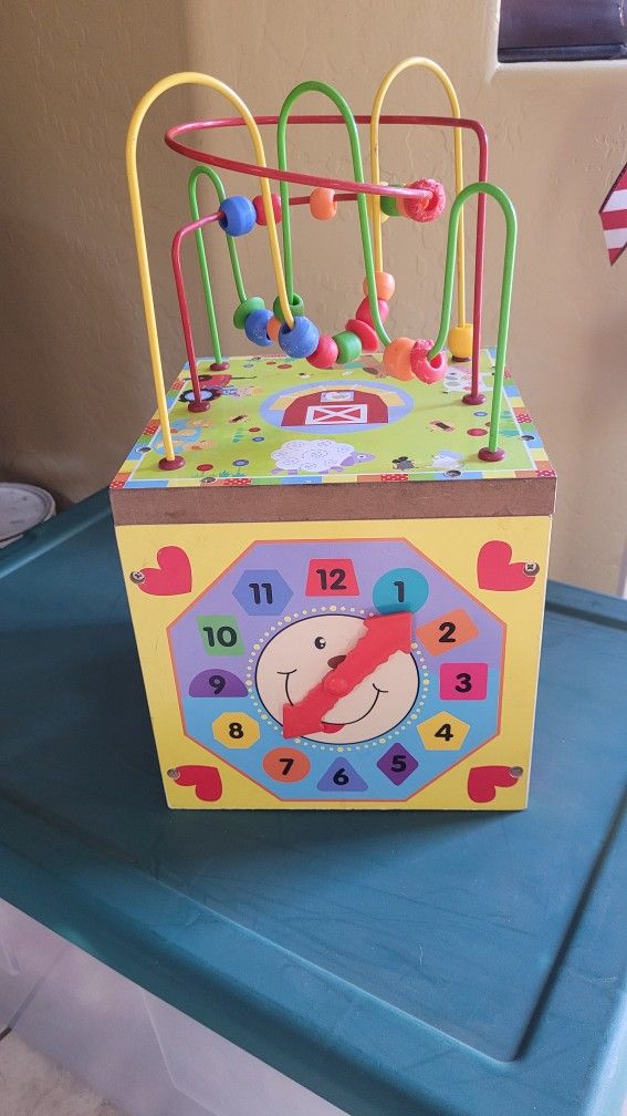 Kids Wooden Activity Block Or Educational Toy