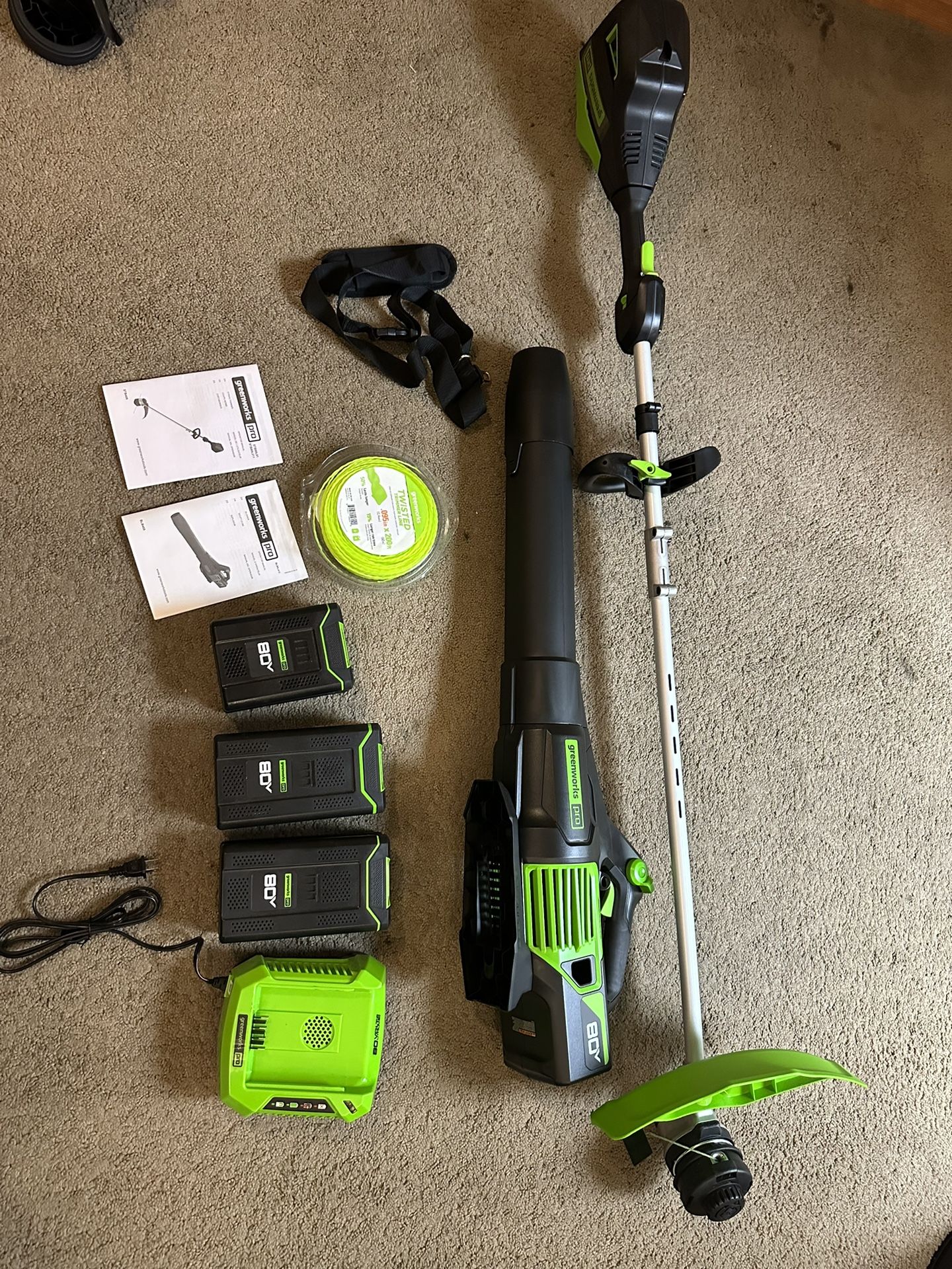 Green works String Trimmer And Leaf Blower