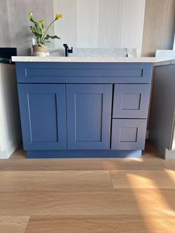 Bathroom Vanity 36”-42” Available
Modern style vanity with sink and storage.