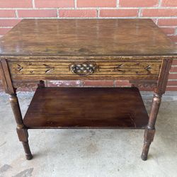 Antique Eastlake Table W/Drawer