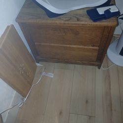 Vintage 80's Solid Wood Dresser And Night Stands 