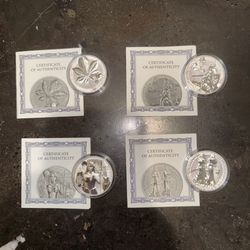 4 Oz Silver 2021 2022 Germania Mint Limited 25000 Pieces Each