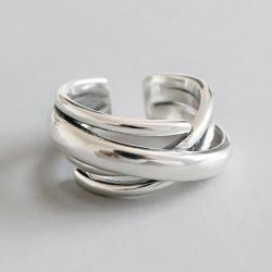 NEW 925 Sterling Silver Infinity Adjustable Ring 