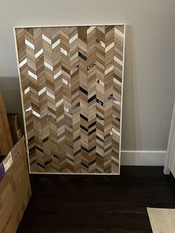 Wall Art - mirror and wood