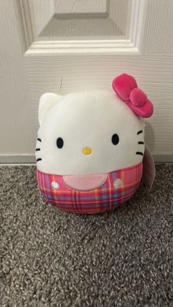 Pink gingham hello kitty Squishmallow