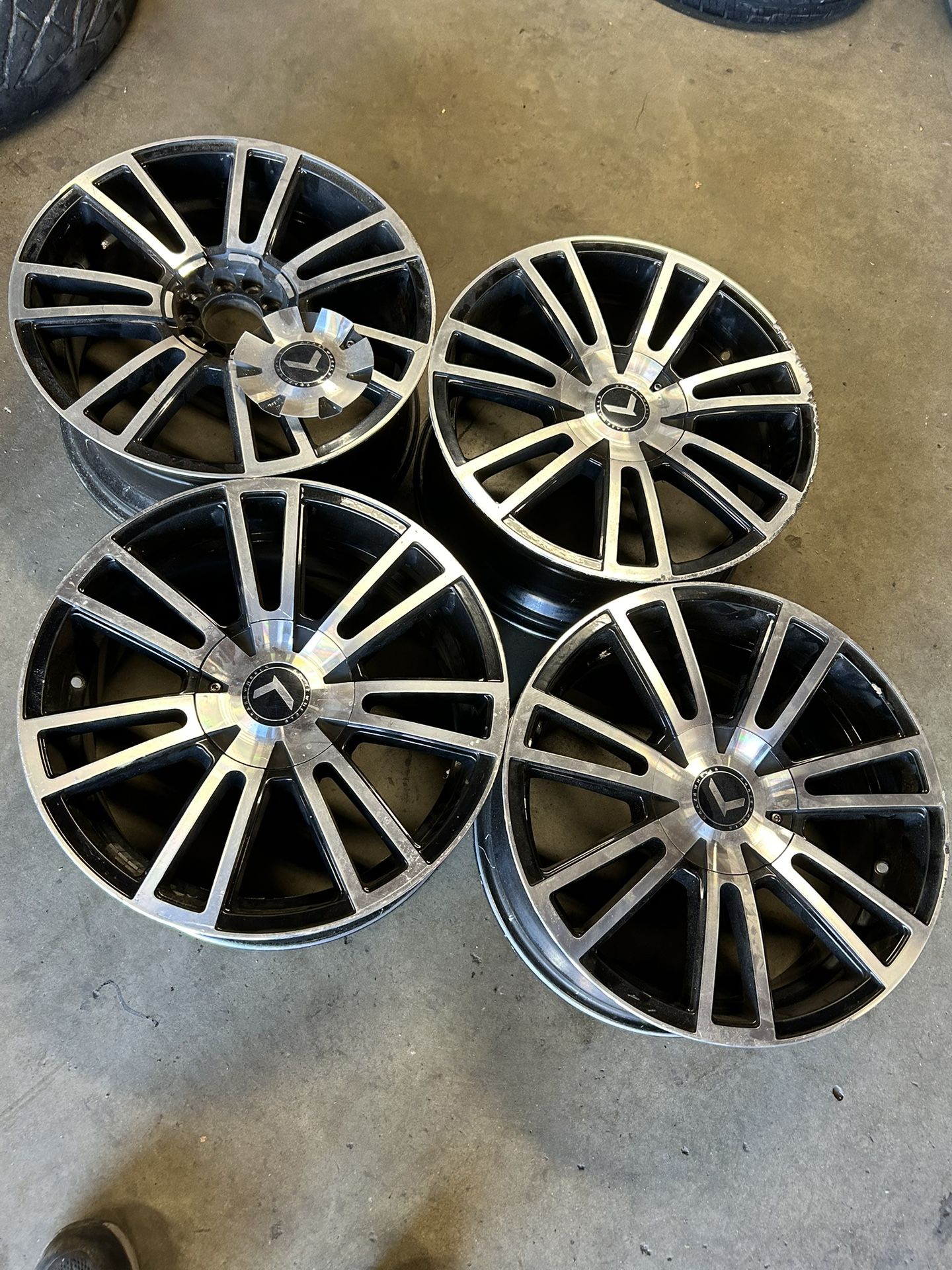 Rims, Crome, Black, Wheels, Car, 4 kraze wheels rims 18inch 