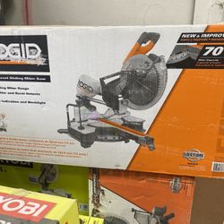 RIDGID 15 Amp Corded 12 in. Dual Bevel Miter Saw with LED 