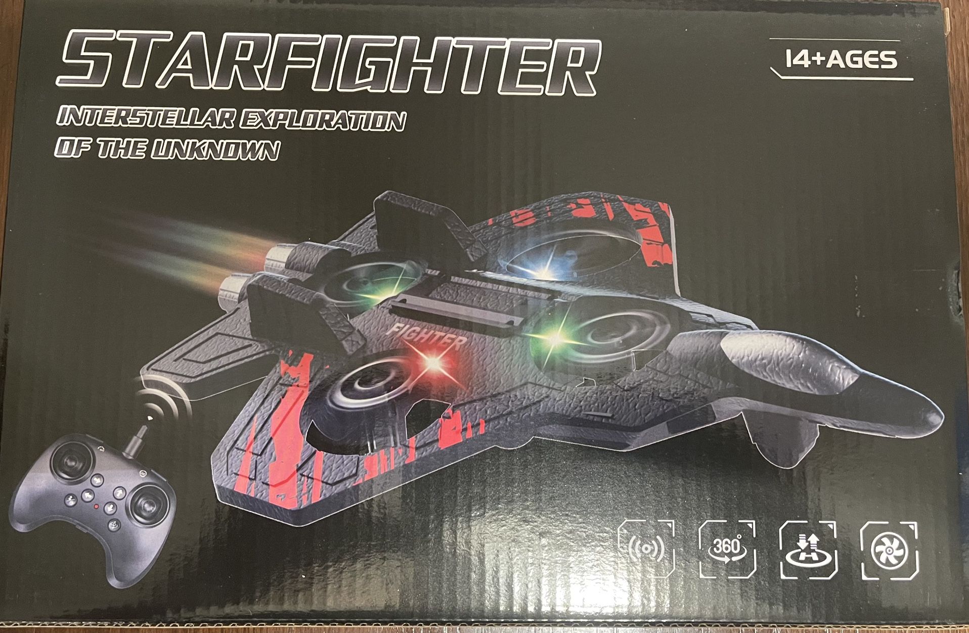 RC Glider Plane 2.4G Remote Control Stunt Foam Jet Drone with Light