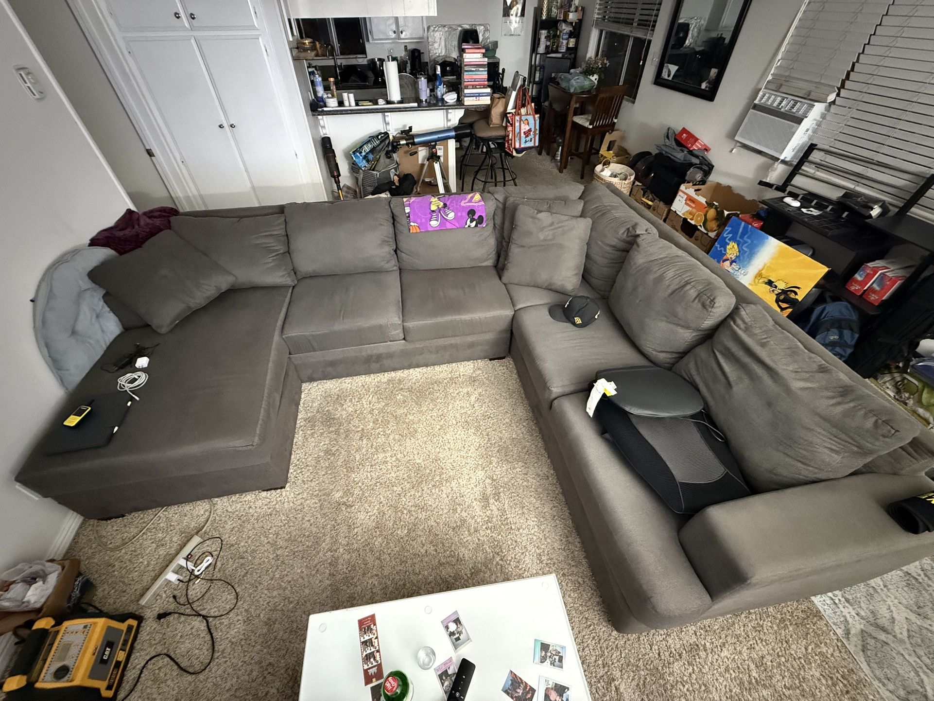 U Shape Couch With Chaise - Living Spaces $300