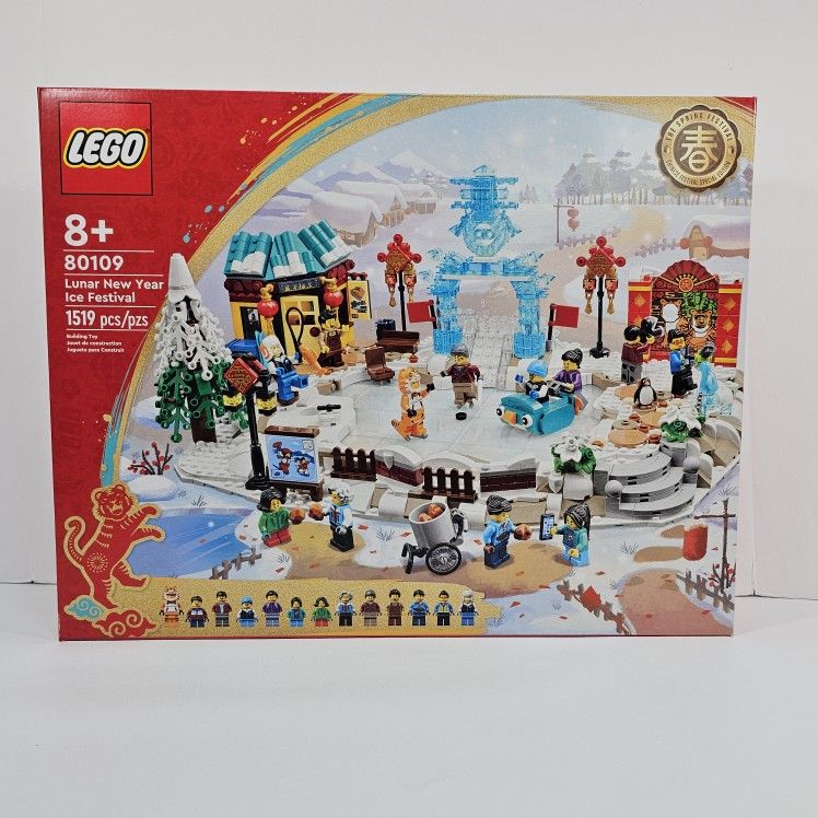 LEGO 80109 Lunar New Year Ice Festival 1519 Piece Building Set, Retired, New