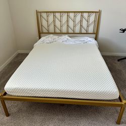 Full Size Bed Frame with Mattress