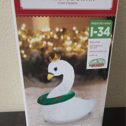 New Inflatable Graceful Swan,  Indoor/Outdoor 