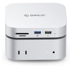 ORICO MiniMate SE Mac mini M4 1TB Storage & Docking Station, External SATA SSD (Non-Removable) 5Gbps(480MB/s), USB A*4, USB-C, SD/TF 3.0, 3.5mm Audio,