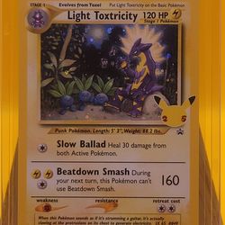 Light Toxtricity SWSH137 Ultra Rare Holo Celebrations Promo Pokemon, NM