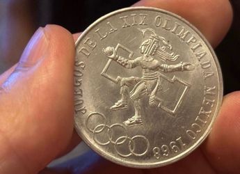 25 pesos 1968. Coin of Mexico