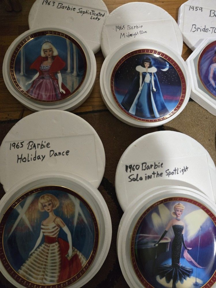Vintage Barbie Collector Plates