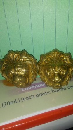 Vintage miriam haskell lion head earrings