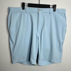 Peter Millar Crown Crafted Stealth Performance Golf Shorts Mens 38 Blue