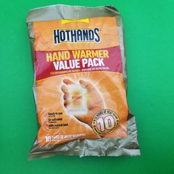 HotHands Hand Warmer 10 Pair Value Pack Piece - 10 Hour Chemical Packets