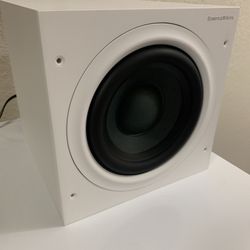 Bowers & Wilkins Subwoofer White Compact Bass Speaker  8” Driver ASW608 200W