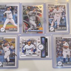 2026 Topps Dodgers Card Lot (6) Ohtani MVP Muncy Snell Betts Hernandez Kim RC