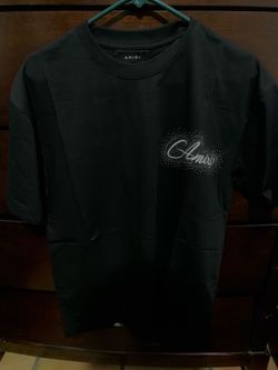 Amiri Black Crystal Logo T-Shirt