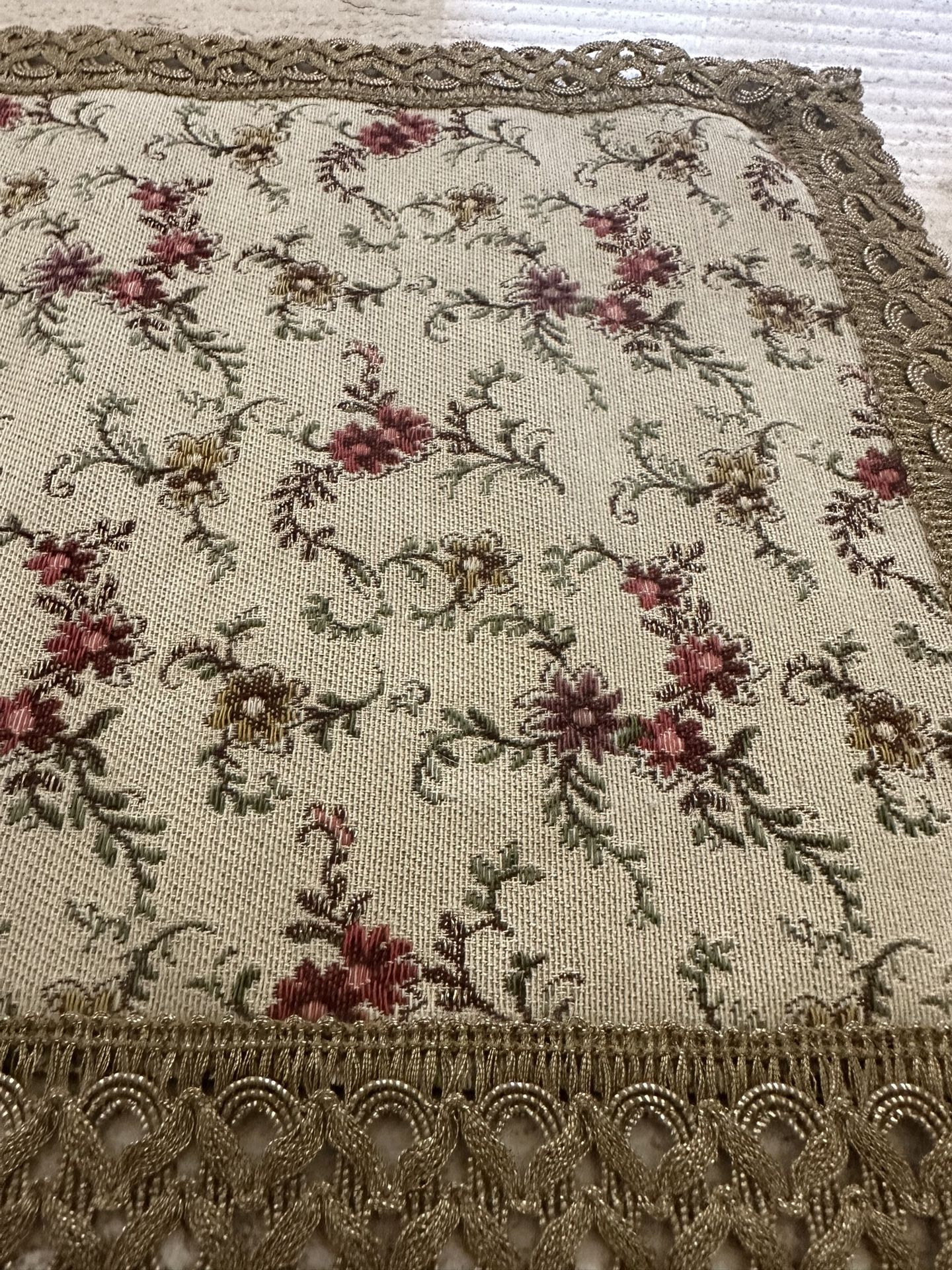 Vintage European Table Runner - Made In Belgium