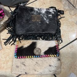 Real Leather Hair On Hide Crossbody