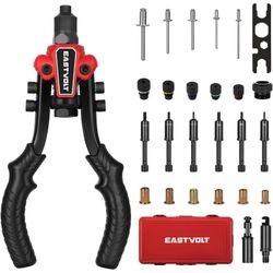 Eastvolt 3-in-1 Rivet Nut Tool Set with 60 Rivet Nuts and Mandrels