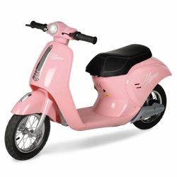 Hyper Blush Retro Scooter 24V Battery Electric Scooter with Easy Twist Throttle 