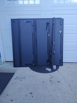 Folding Truck Bed Tonneau Ford F150  Trim Fold Ded Covers Likelyina.Matte Black Finish Designer To Cover And Socure The Cargo Area Ofa