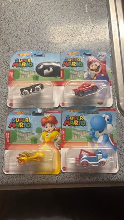 Hot Wheels Super Mario Character Cars Set of 4