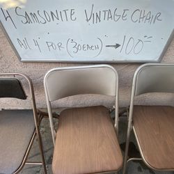 Foldable Vintage Chairs 