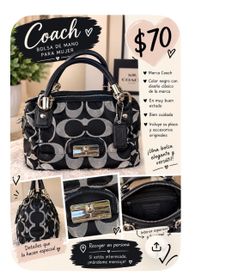 Coach signature satchel handbag