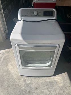 LG White Electric Dryer with Sensor Dry
