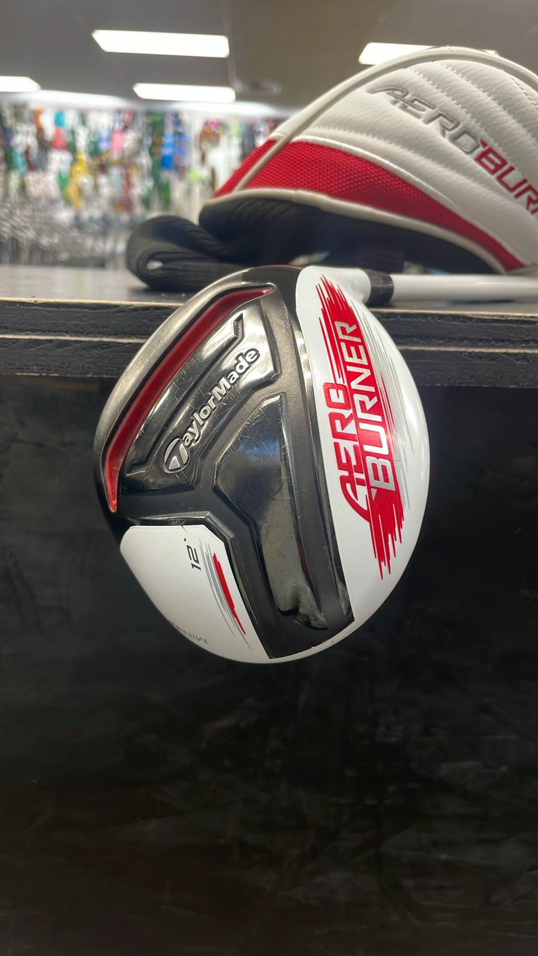 TaylorMade-Aeroburner-Mini-Driver-12*-Degree-Right-Hand-Stiff-Flex-w/Headcover