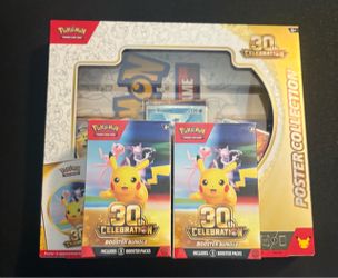 Pokémon TCG 30th Celebration Poster Collection and 2 Bundle