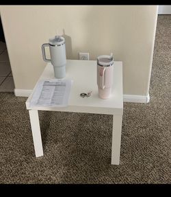 Small white table
